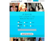 Tablet Screenshot of envie2chat.com